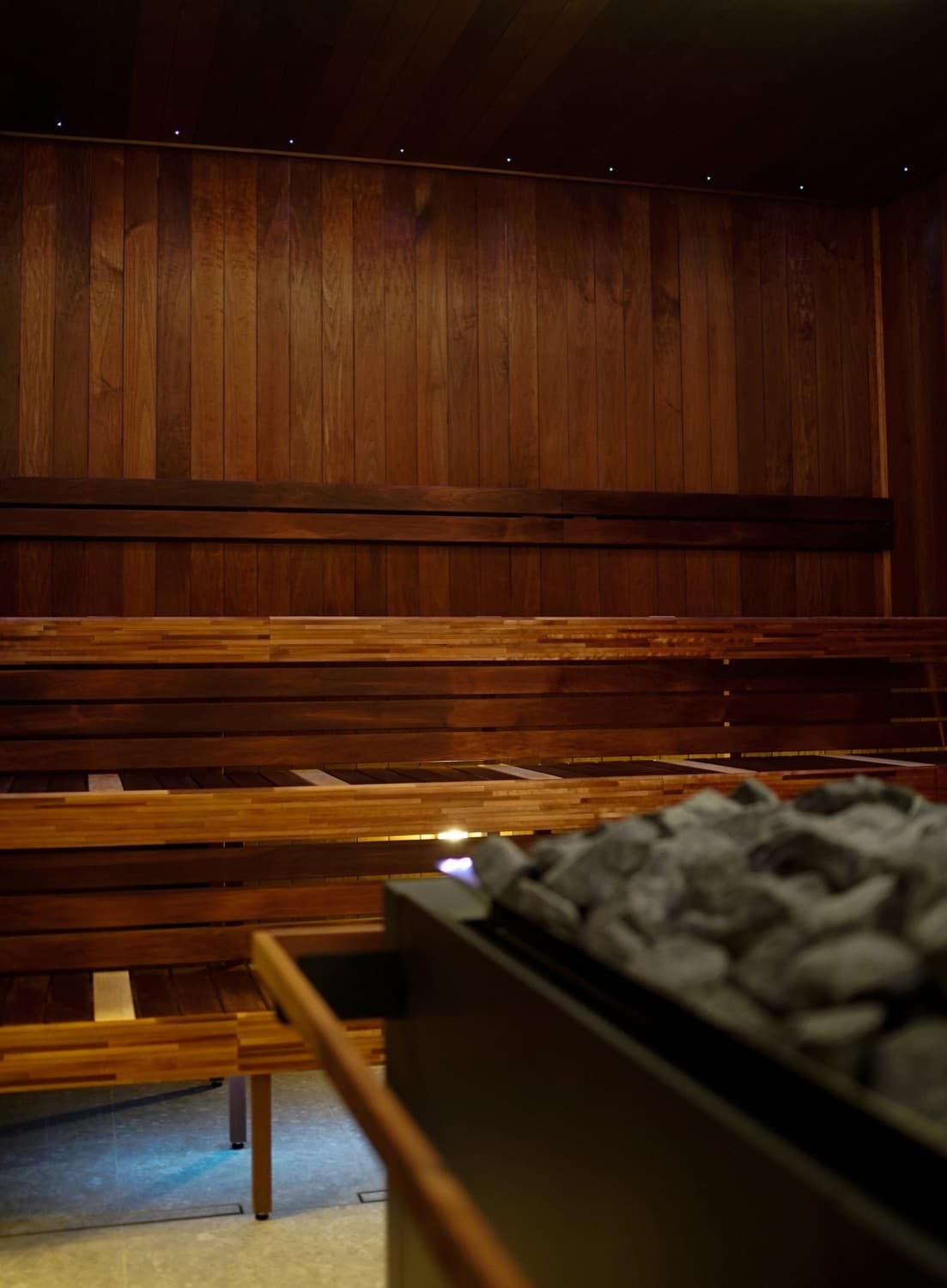The big sauna at Just Sauna Wellness in Frederikssund